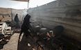 Our partners in Gaza, WFP staff, preparing fresh bread to distribute in Gaza.